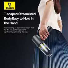 Baseus 4-in-1 Wireless Car Vacuum Cleaner - 120,000PA Powerful Suction